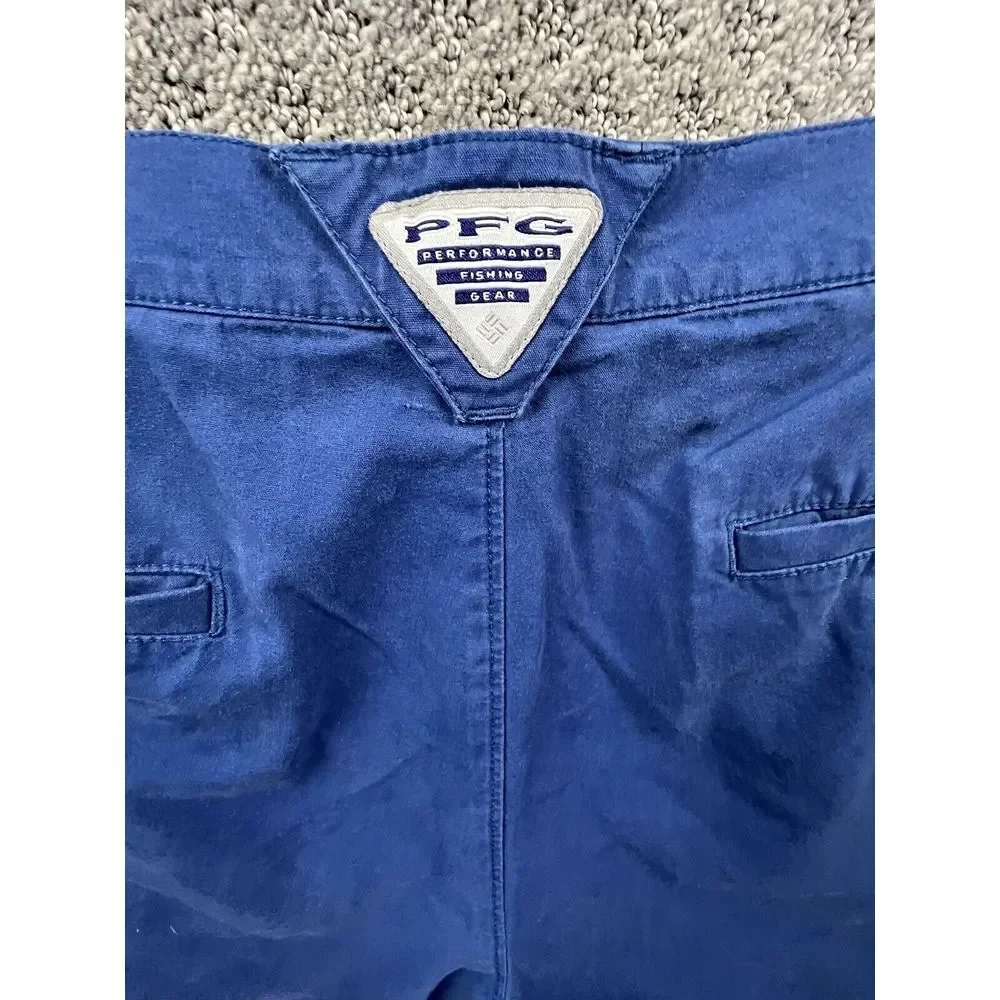 Columbia PFG Shorts Mens Size 38 Fishing‎ Blue Hiking Outdoors Camping